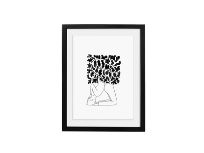 Simply Framed Black Gallery Frame featuring artwork by Rachel Levit Ruiz courtesy of Uprise Art