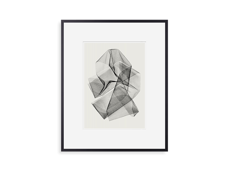 simply framed metal gallery frame matte black with art by permanent press editions