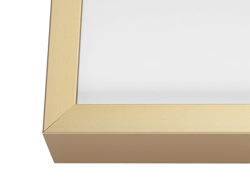 Metal Gallery Matte Gold - Corner Sample