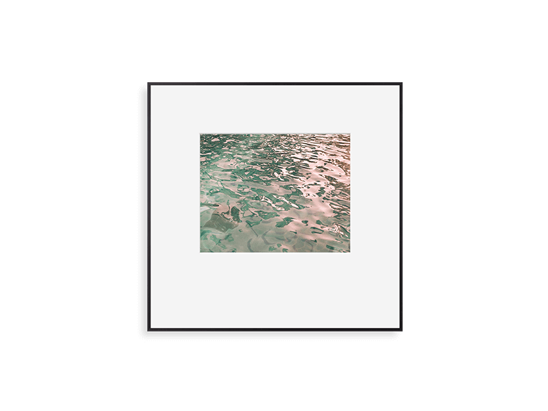 simply framed new school metal frame in matte black featuring artwork by hamish robertson