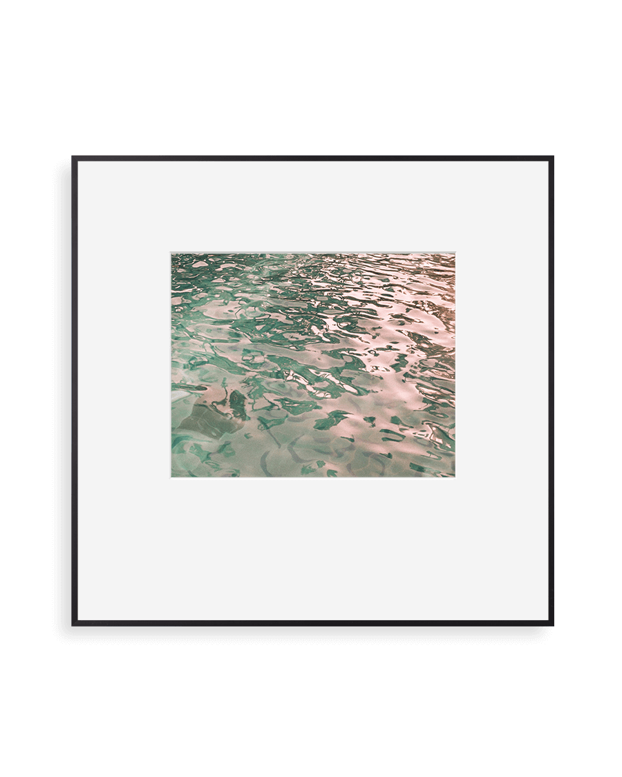 simply framed new school metal frame in matte black featuring artwork by hamish robertson