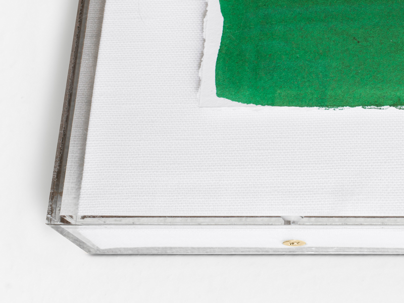 Simply Framed Max Plexibox Lucite box custom frame corner with border