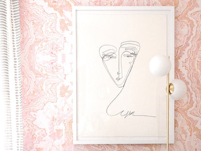 Simply Framed Gallery Frame White Wide featuring artwork by The Cartorialist in a home interior