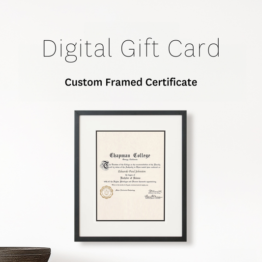 The Certificate Digital Gift Card