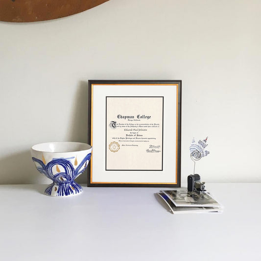 The Framed Certificate