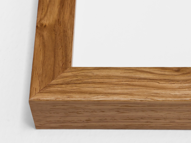Square Walnut Frame Gallery Light Walnut Frame by Simply Framed