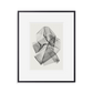 simply framed metal gallery frame matte black with art by permanent press editions