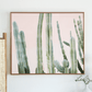 simply framed metal old school frame in matte rose gold featuring artwork by Wilder California in an interior